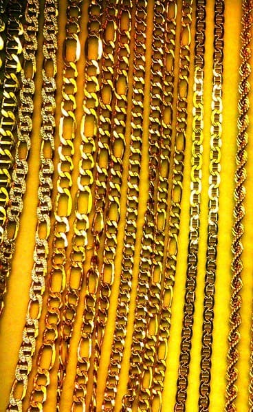 Figaro chain — gold 6 mm