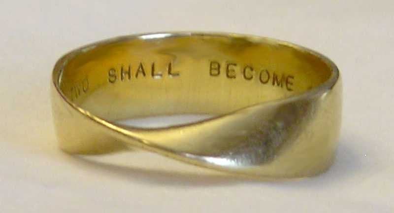 Möbius band — personal engraving