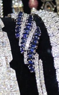 Sapphire & diamond tennis bracelet