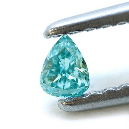 Lab-grown fancy blue pear 1.06 ct — IGI