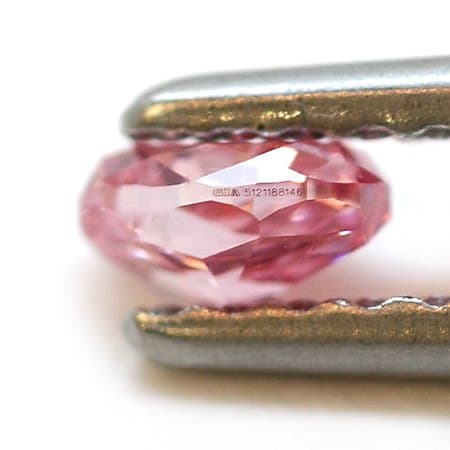 Lab-grown fancy pink oval 1.02 ct — IGI