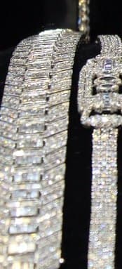 Diamond mesh bracelet — flexible