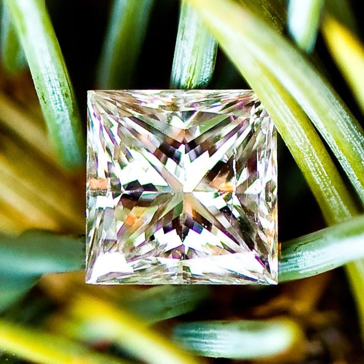 HPHT princess cut 1.51 ct F VS1