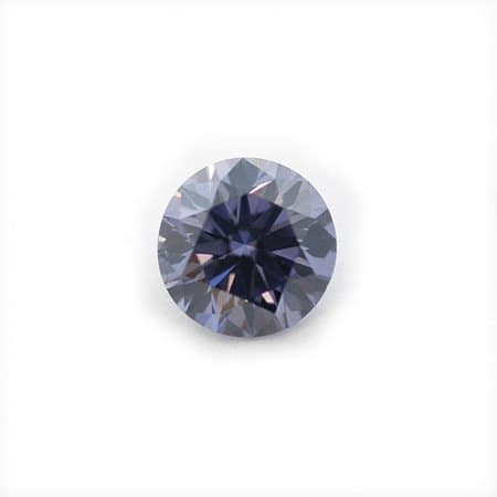 HPHT round brilliant 1.02 ct — fancy grey-violet