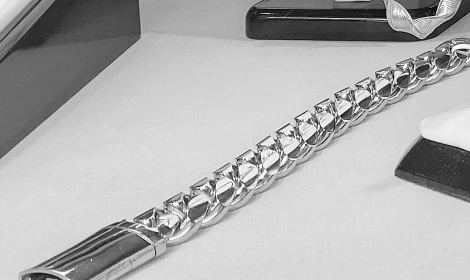 Lab-grown Cuban bracelet