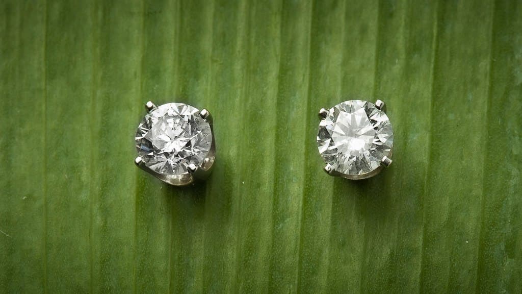 Lab-grown martini studs — 1.0 ct pair