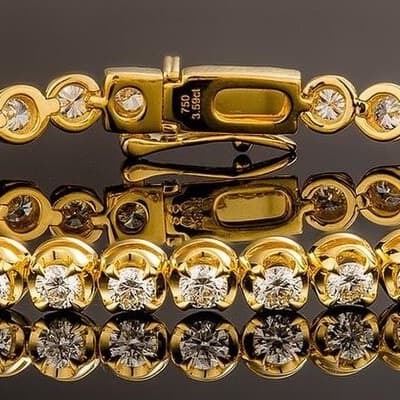 Lab-grown tennis bracelet — deluxe